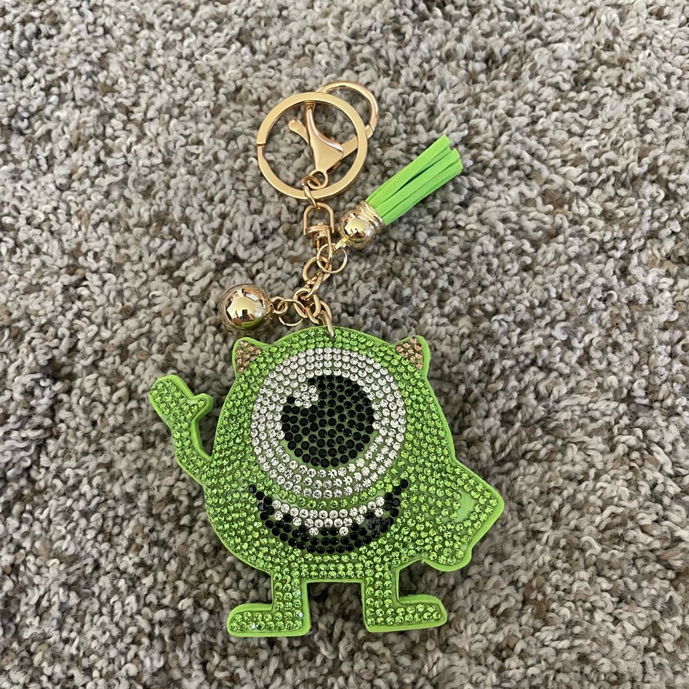 Monsters Inc. Mike Wazowski Rhinestone Bag Charm